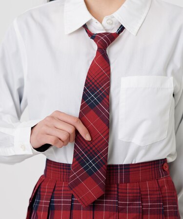 チェックスクールネクタイ