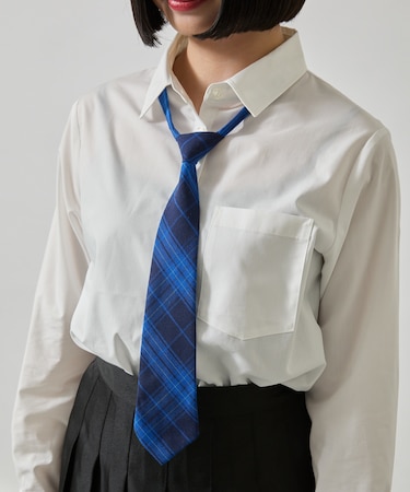チェックスクールネクタイ