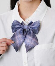 チェックスクールリボン