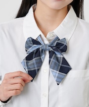 チェックスクールリボン