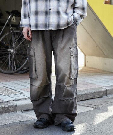 デニムイージーカーゴパンツ