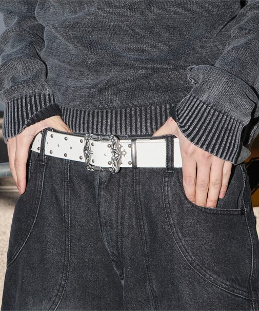 Mクロスモチーフスタッズベルト