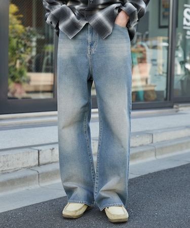 バギーデニムパンツ