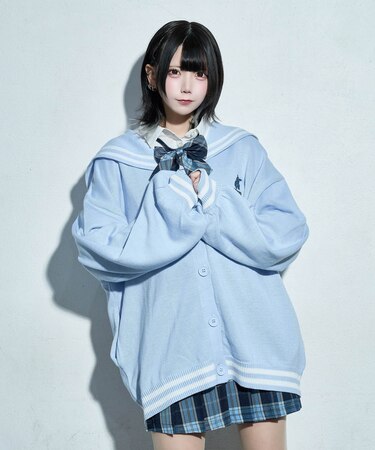 天才秀才クールな学生カーディガン