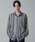 ストライプメッシュBIGシャツ(LS)