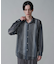 ストライプメッシュBIGシャツ(LS)