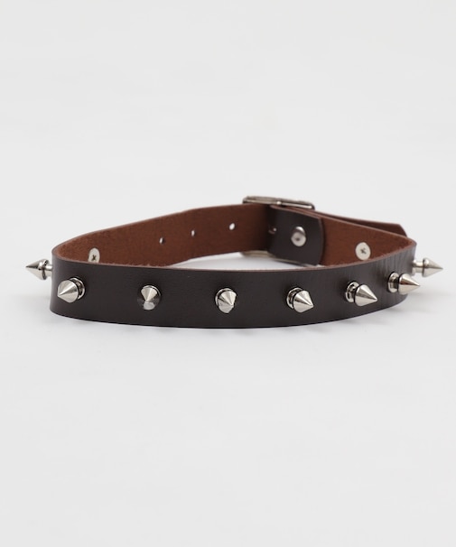 Lスタッズワイドチョーカー