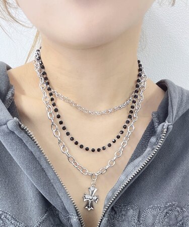 L3連クロスネックレス