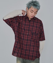 チェックレイヤードシャツ(LS)