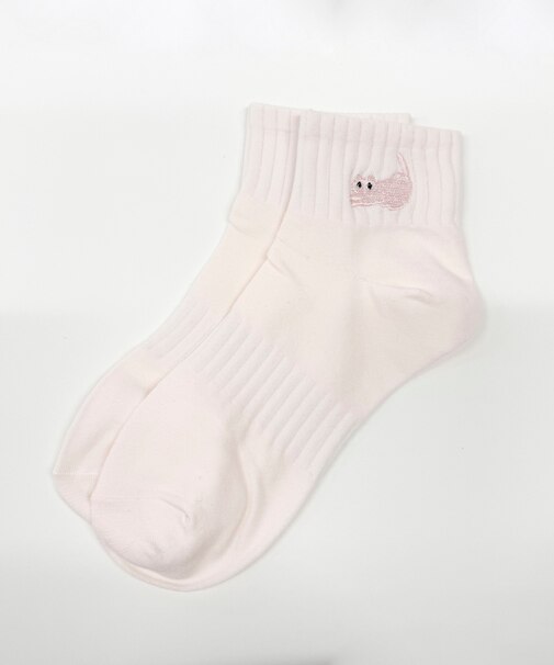 キャット刺繍アンクル