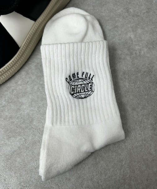 刺繍ハイアンクルソックス2(HA)