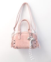 レースアップミニボストンショルダー