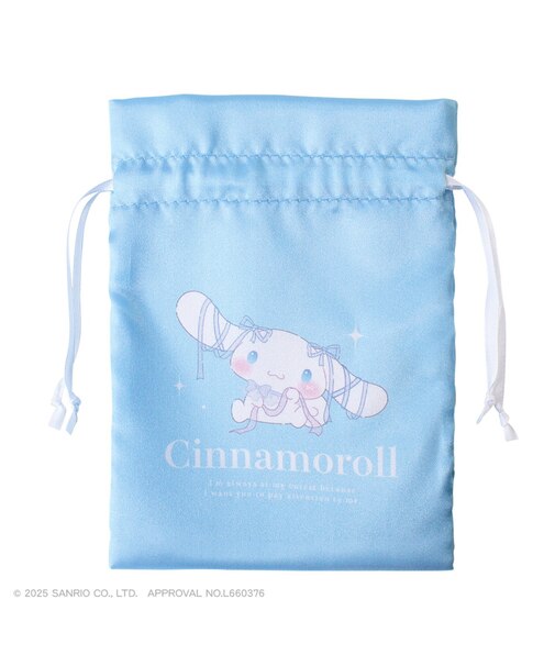 サンリオキャラクターズサテン巾着