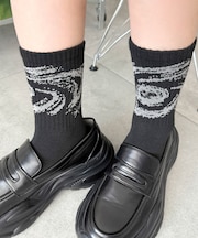 グラフィックデザインソックス