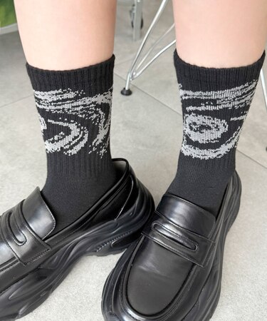 グラフィックデザインソックス