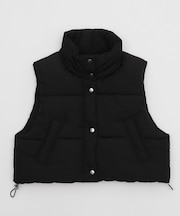 ショートパファーベスト