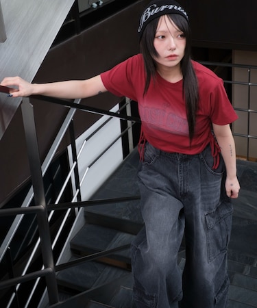 スプレーロゴドロストちびT