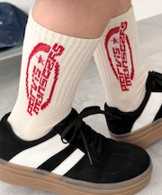 オーバルロゴデザインソックス
