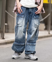 イージーマルチポケットデニムカーゴ