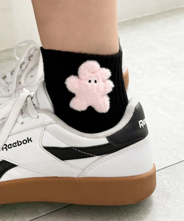 ぬいぐるみアンクルパイルソックス