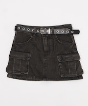 ハトメベルトカーゴデニムスカパン