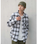 オンブレチェックネルシャツ(LS)