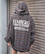 チェックグラフィックZIPパーカー(LS)