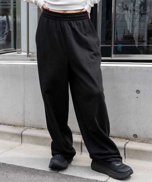 スウェットワイドパンツ