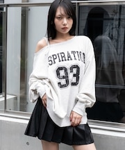 2WAYグラフィックワンショルBIGスウェット