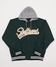 2WAYフードワッペンスタジャン