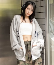 グラフィックBIGZIPパーカー