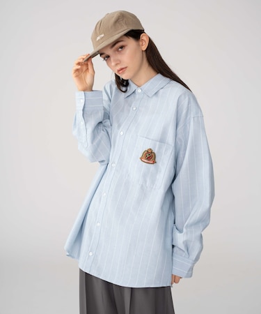 オックスフォードエンブレムシャツ(LS)