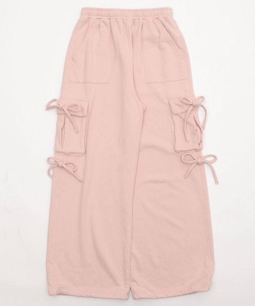 リボンカーゴスウェットパンツ