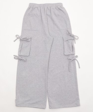 リボンカーゴスウェットパンツ