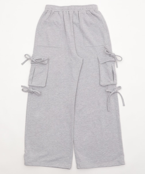 リボンカーゴスウェットパンツ