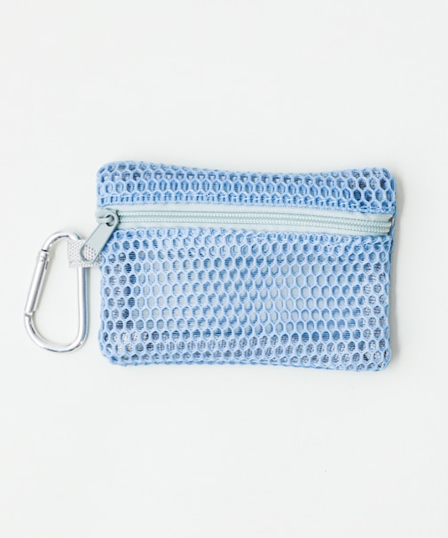 メッシュ配色ポーチ