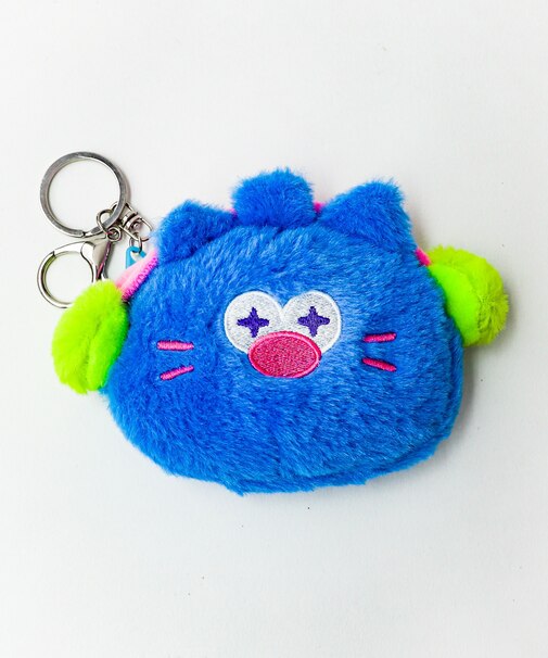 カラフルヘッドホンあにまるぬいぐるみポーチ