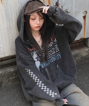 パウダーブリーチグラフィックZIPパーカー