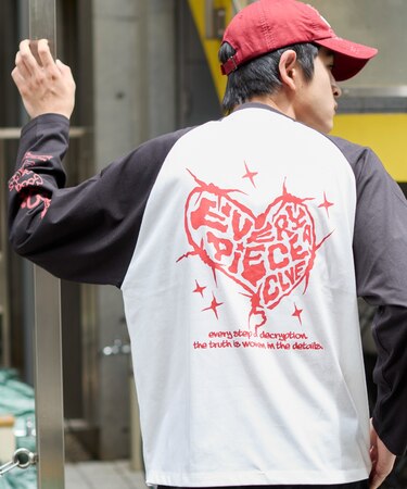 スリーブロゴグラフィックラグランT(LS)