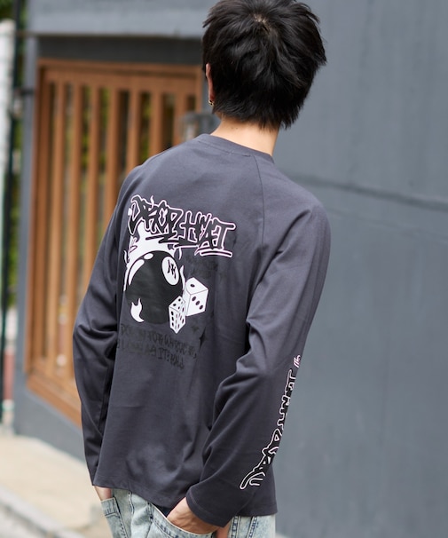 スリーブロゴグラフィックラグランT(LS)