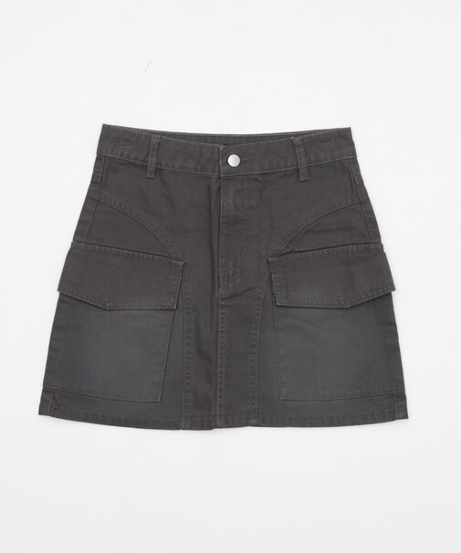ヴィンテージウォッシュカーゴミニスカート