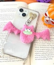 ミニハピハピコウモリモンスターぬいぐるみキーホルダー