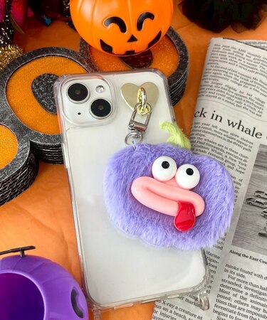 ミニぺろりんパンプキンモンスターぬいぐるみキーホルダー