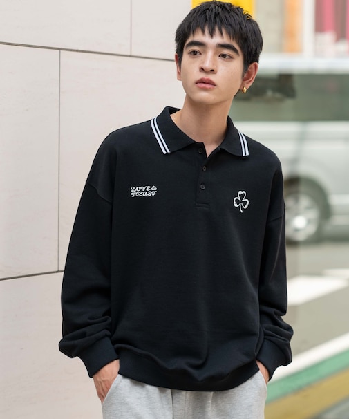 モチーフロゴポロスウェット