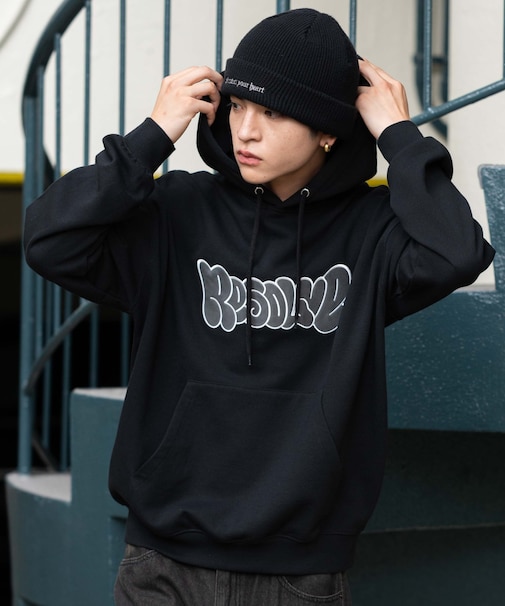 グラフィックロゴプルパーカー