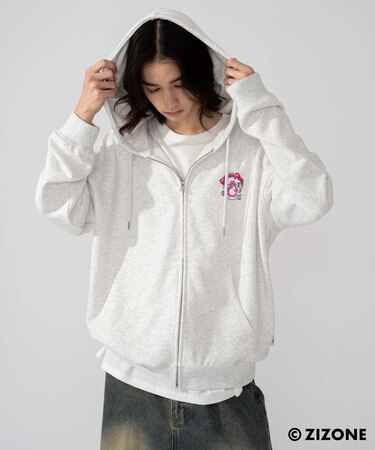 別注ZIZONEグラフィックZIPパーカー