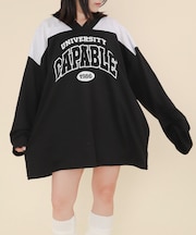 バイカラースポーツスウェット