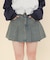 タックデニムミニスカパン