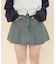 タックデニムミニスカパン