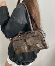 ヴィンテージ風ボストンバッグ